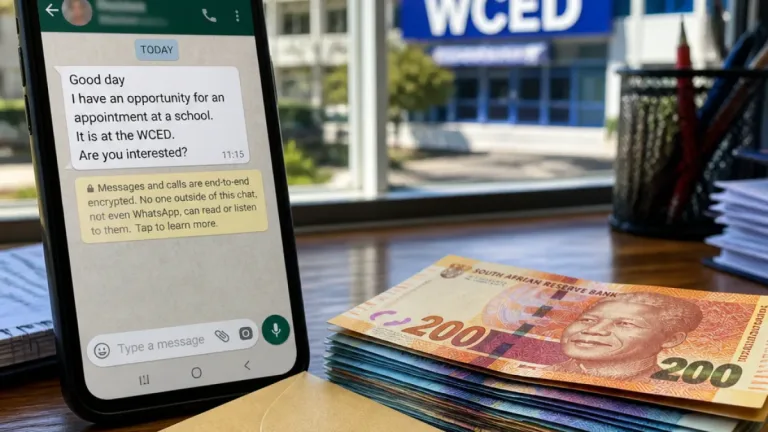 Western Cape Education Department warns teachers of WhatsApp scam demanding R2 800