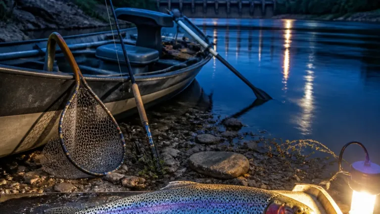 White River guide lands near‑record 17lb trout on moonlit night