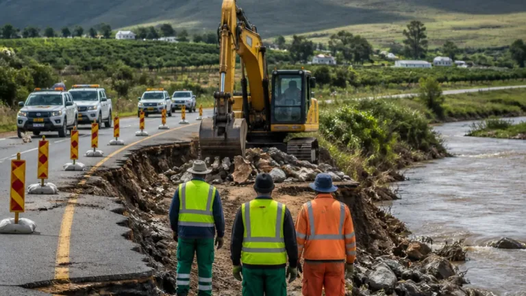 Work under way on flood-damaged R62; contractor vows to finish within three months