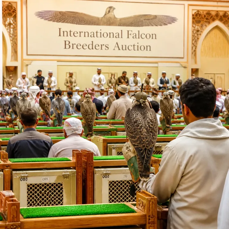 European falcon breeders converge on Riyadh as auction cements Gulf market ties