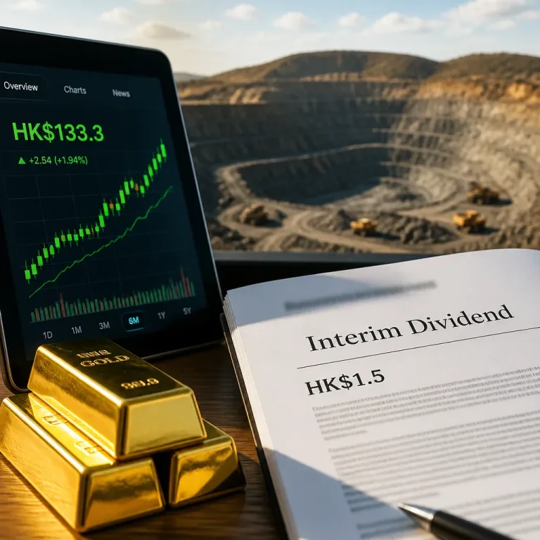 Zijin Gold jumps after strong interim results and first interim dividend