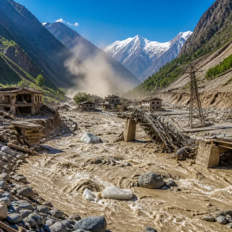Glacial collapse in Nepal kills at least 1,250 and devastates communities along 72 km of river
